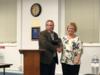 Elizabeth Stanley was recognized for her retirement from the school district after 37 years of teaching.