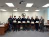 The Okeechobee High School FFA Conduct of Chapter Meetings Team was recognized for their third place finish at state.
