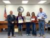 The Soil and Water Conservation District was recognized for their providing a grant to the YMS and OMS FFA/Ag programs.