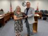 Rebecca Moore was recognized for her retirement from Okeechobee County Schools.