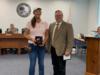 Donna Whitaker was recognized for her 33 years of service to Okeechobee County Schools.