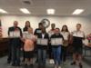 Students were recognized for their perfect scores on the FSA/FSAA test last year.