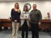 Jerilynn Ward, ESE teacher at North Elementary School, was awarded the Golden Mouse  Award from the IT department for the integration of technology into her teaching.