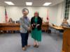 Patricia Coyne-Cornell was recognized for her 26 years of service as a data processor to the Okeechobee County School District.
